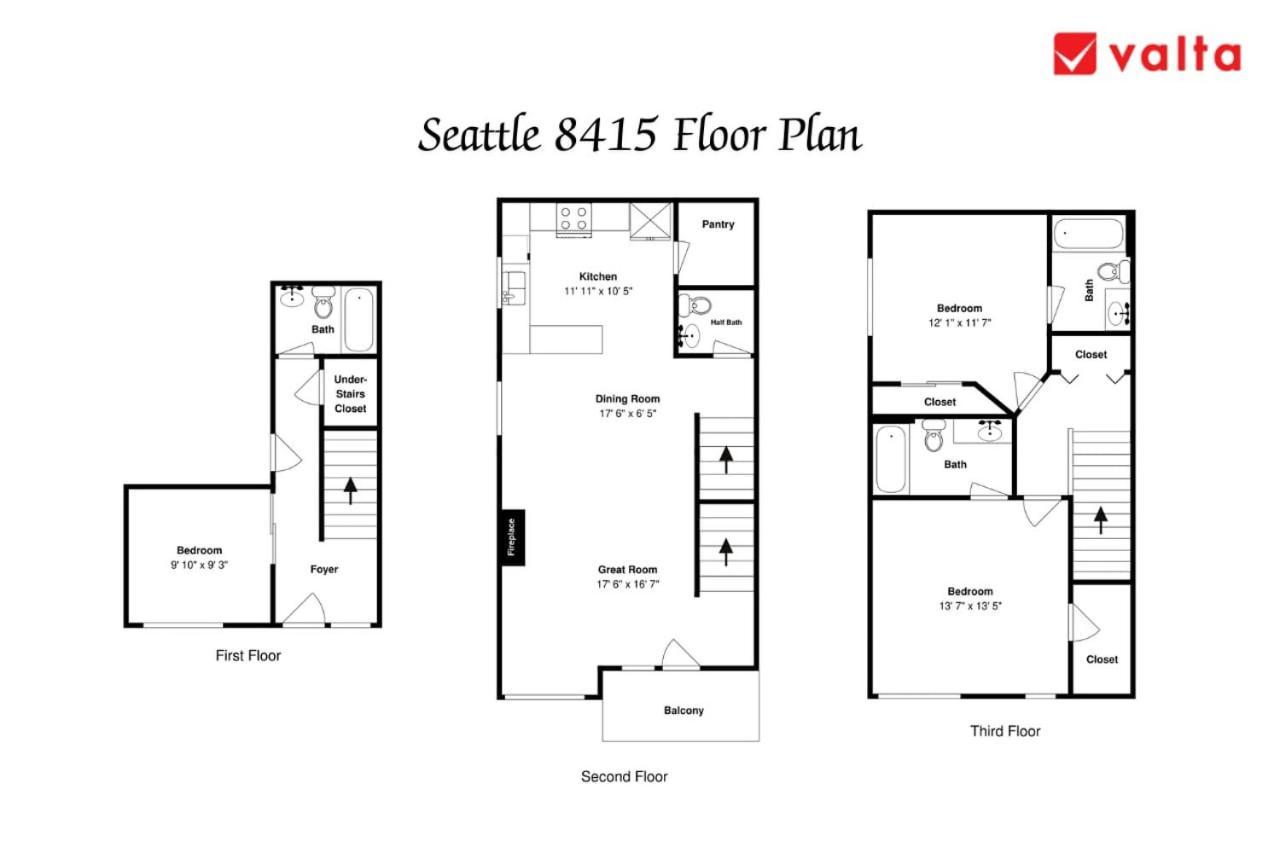 Stylish North Seattle Townhouse- Dual Master Suites エクステリア 写真